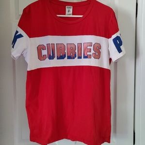 Victoria's Secret Pink Chicago Cubs Tee MEDIUM